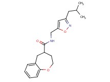 N-[(3-isobutylisoxazol-5-yl)methyl]-2,3,4,5-tetrahydro-1-benzoxepine-4-carboxamide