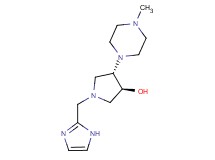 (3S*,4S*)-1-(1H-imidazol-2-ylmethyl)-4-(4-methylpiperazin-1-yl)pyrrolidin-3-ol