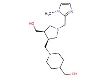 [1-({(3R*,4R*)-4-(hydroxymethyl)-1-[(1-methyl-1H-imidazol-2-yl)methyl]pyrrolidin-3-yl}methyl)piperidin-4-yl]methanol