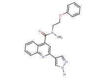 N-methyl-N-(2-phenoxyethyl)-2-(1H-pyrazol-4-yl)quinoline-4-carboxamide