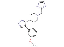 1-(1H-imidazol-2-ylmethyl)-4-[4-(3-methoxyphenyl)-1H-pyrazol-5-yl]piperidine