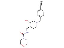 N-{[(3S*,4S*)-1-(4-ethynylbenzyl)-3-hydroxypiperidin-4-yl]methyl}morpholine-4-carboxamide