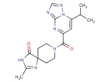 8-[(7-isopropyl[1,2,4]triazolo[1,5-a]pyrimidin-5-yl)carbonyl]-2-methyl-1,3,8-triazaspiro[4.5]dec-1-en-4-one