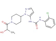 N-(2-chlorophenyl)-N'-[1-(1-lactoylpiperidin-4-yl)-1H-pyrazol-5-yl]urea