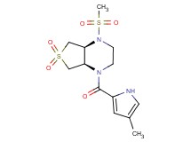 (4aS*,7aR*)-1-[(4-methyl-1H-pyrrol-2-yl)carbonyl]-4-(methylsulfonyl)octahydrothieno[3,4-b]pyrazine 6,6-dioxide