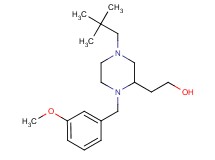 2-[4-(2,2-dimethylpropyl)-1-(3-methoxybenzyl)-2-piperazinyl]ethanol