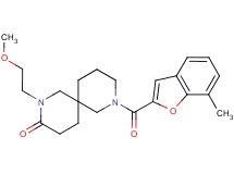 2-(2-methoxyethyl)-8-[(7-methyl-1-benzofuran-2-yl)carbonyl]-2,8-diazaspiro[5.5]undecan-3-one