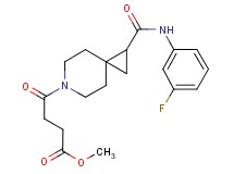 methyl 4-(1-{[(3-fluorophenyl)amino]carbonyl}-6-azaspiro[2.5]oct-6-yl)-4-oxobutanoate