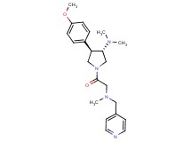 (3S*,4R*)-4-(4-methoxyphenyl)-N,N-dimethyl-1-{[methyl(pyridin-4-ylmethyl)amino]acetyl}pyrrolidin-3-amine
