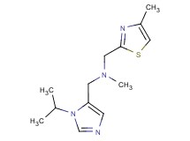 1-(1-isopropyl-1H-imidazol-5-yl)-N-methyl-N-[(4-methyl-1,3-thiazol-2-yl)methyl]methanamine