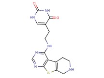 5-[2-(5,6,7,8-tetrahydropyrido[4',3':4,5]thieno[2,3-d]pyrimidin-4-ylamino)ethyl]-2,4(1H,3H)-pyrimidinedione dihydrochloride