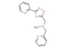 N-methyl-1-(2-pyridinyl)-N-{[3-(2-pyridinyl)-1,2,4-oxadiazol-5-yl]methyl}methanamine