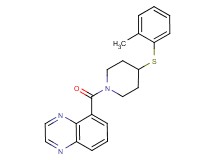 5-({4-[(2-methylphenyl)thio]-1-piperidinyl}carbonyl)quinoxaline
