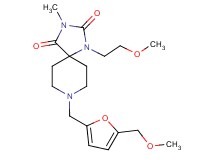 1-(2-methoxyethyl)-8-{[5-(methoxymethyl)-2-furyl]methyl}-3-methyl-1,3,8-triazaspiro[4.5]decane-2,4-dione