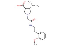 (3S*,4S*)-4-isopropyl-1-(2-{[2-(2-methoxyphenyl)ethyl]amino}-2-oxoethyl)-3-pyrrolidinecarboxylic acid