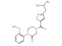 4-[(3-isobutyl-5-isoxazolyl)carbonyl]-1-(2-methoxyphenyl)-2-piperazinone