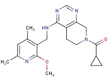 7-(cyclopropylcarbonyl)-N-[(2-methoxy-4,6-dimethylpyridin-3-yl)methyl]-5,6,7,8-tetrahydropyrido[3,4-d]pyrimidin-4-amine