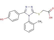 {[5-(4-hydroxyphenyl)-4-(2-methylphenyl)-4H-1,2,4-triazol-3-yl]thio}acetic acid