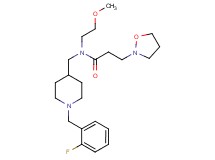 N-{[1-(2-fluorobenzyl)-4-piperidinyl]methyl}-3-(2-isoxazolidinyl)-N-(2-methoxyethyl)propanamide