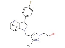 2-(4-{[(3R*,3aR*,7aR*)-3-(4-fluorophenyl)hexahydro-4,7-ethanopyrrolo[3,2-b]pyridin-1(2H)-yl]methyl}-3-methyl-1H-pyrazol-1-yl)ethanol