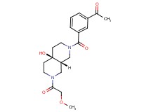 1-(3-{[(4aR*,8aR*)-4a-hydroxy-7-(methoxyacetyl)octahydro-2,7-naphthyridin-2(1H)-yl]carbonyl}phenyl)ethanone