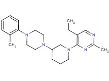 5-ethyl-2-methyl-4-{3-[4-(2-methylphenyl)-1-piperazinyl]-1-piperidinyl}pyrimidine