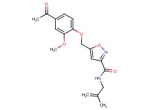 5-[(4-acetyl-2-methoxyphenoxy)methyl]-N-(2-methyl-2-propen-1-yl)-3-isoxazolecarboxamide
