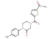 4-[(5-acetyl-2-thienyl)carbonyl]-1-(4-methylphenyl)-2-piperazinone