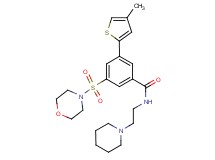 3-(4-methyl-2-thienyl)-5-(4-morpholinylsulfonyl)-N-[2-(1-piperidinyl)ethyl]benzamide