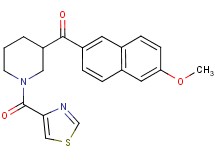 (6-methoxy-2-naphthyl)[1-(1,3-thiazol-4-ylcarbonyl)-3-piperidinyl]methanone