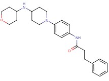 3-phenyl-N-{4-[4-(tetrahydro-2H-pyran-4-ylamino)-1-piperidinyl]phenyl}propanamide