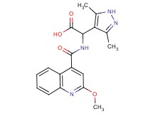 (3,5-dimethyl-1H-pyrazol-4-yl){[(2-methoxyquinolin-4-yl)carbonyl]amino}acetic acid