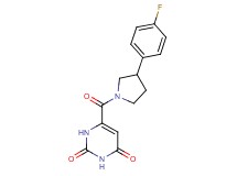 6-{[3-(4-fluorophenyl)-1-pyrrolidinyl]carbonyl}-2,4(1H,3H)-pyrimidinedione
