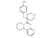 3-(1-{[4-(4-methylphenoxy)piperidin-4-yl]carbonyl}piperidin-2-yl)pyridine