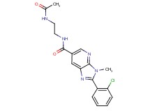 N-[2-(acetylamino)ethyl]-2-(2-chlorophenyl)-3-methyl-3H-imidazo[4,5-b]pyridine-6-carboxamide