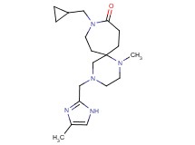 9-(cyclopropylmethyl)-1-methyl-4-[(4-methyl-1H-imidazol-2-yl)methyl]-1,4,9-triazaspiro[5.6]dodecan-10-one
