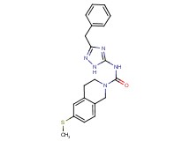 N-(3-benzyl-1H-1,2,4-triazol-5-yl)-6-(methylthio)-3,4-dihydroisoquinoline-2(1H)-carboxamide