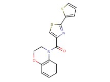 4-{[2-(2-thienyl)-1,3-thiazol-4-yl]carbonyl}-3,4-dihydro-2H-1,4-benzoxazine