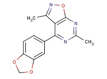4-(1,3-benzodioxol-5-yl)-3,6-dimethylisoxazolo[5,4-d]pyrimidine
