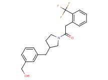 {3-[(1-{[2-(trifluoromethyl)phenyl]acetyl}pyrrolidin-3-yl)methyl]phenyl}methanol