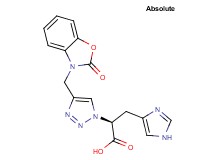(2S)-3-(1H-imidazol-4-yl)-2-{4-[(2-oxo-1,3-benzoxazol-3(2H)-yl)methyl]-1H-1,2,3-triazol-1-yl}propanoic acid