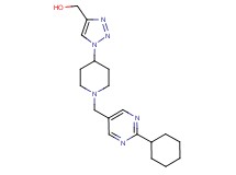 (1-{1-[(2-cyclohexyl-5-pyrimidinyl)methyl]-4-piperidinyl}-1H-1,2,3-triazol-4-yl)methanol trifluoroacetate (salt)