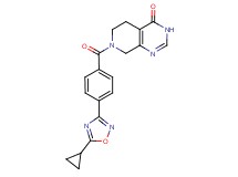 7-[4-(5-cyclopropyl-1,2,4-oxadiazol-3-yl)benzoyl]-5,6,7,8-tetrahydropyrido[3,4-d]pyrimidin-4(3H)-one