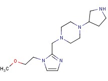 1-{[1-(2-methoxyethyl)-1H-imidazol-2-yl]methyl}-4-pyrrolidin-3-ylpiperazine