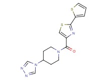 1-{[2-(2-thienyl)-1,3-thiazol-4-yl]carbonyl}-4-(4H-1,2,4-triazol-4-yl)piperidine