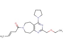 2-(ethoxymethyl)-7-[(3E)-pent-3-enoyl]-4-pyrrolidin-1-yl-6,7,8,9-tetrahydro-5H-pyrimido[4,5-d]azepine
