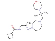 N-{[5-(2-methyl-2-morpholin-4-ylpropyl)-5,6,7,8-tetrahydro-4H-pyrazolo[1,5-a][1,4]diazepin-2-yl]methyl}cyclobutanecarboxamide