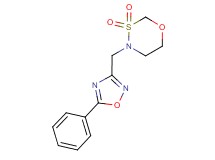 4-[(5-phenyl-1,2,4-oxadiazol-3-yl)methyl]-1,3,4-oxathiazinane 3,3-dioxide