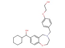 2-(4-{[7-[cyclohexyl(hydroxy)methyl]-2,3-dihydro-1,4-benzoxazepin-4(5H)-yl]methyl}phenoxy)ethanol