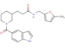 3-[1-(1H-indol-5-ylcarbonyl)-3-piperidinyl]-N-[(5-methyl-2-furyl)methyl]propanamide